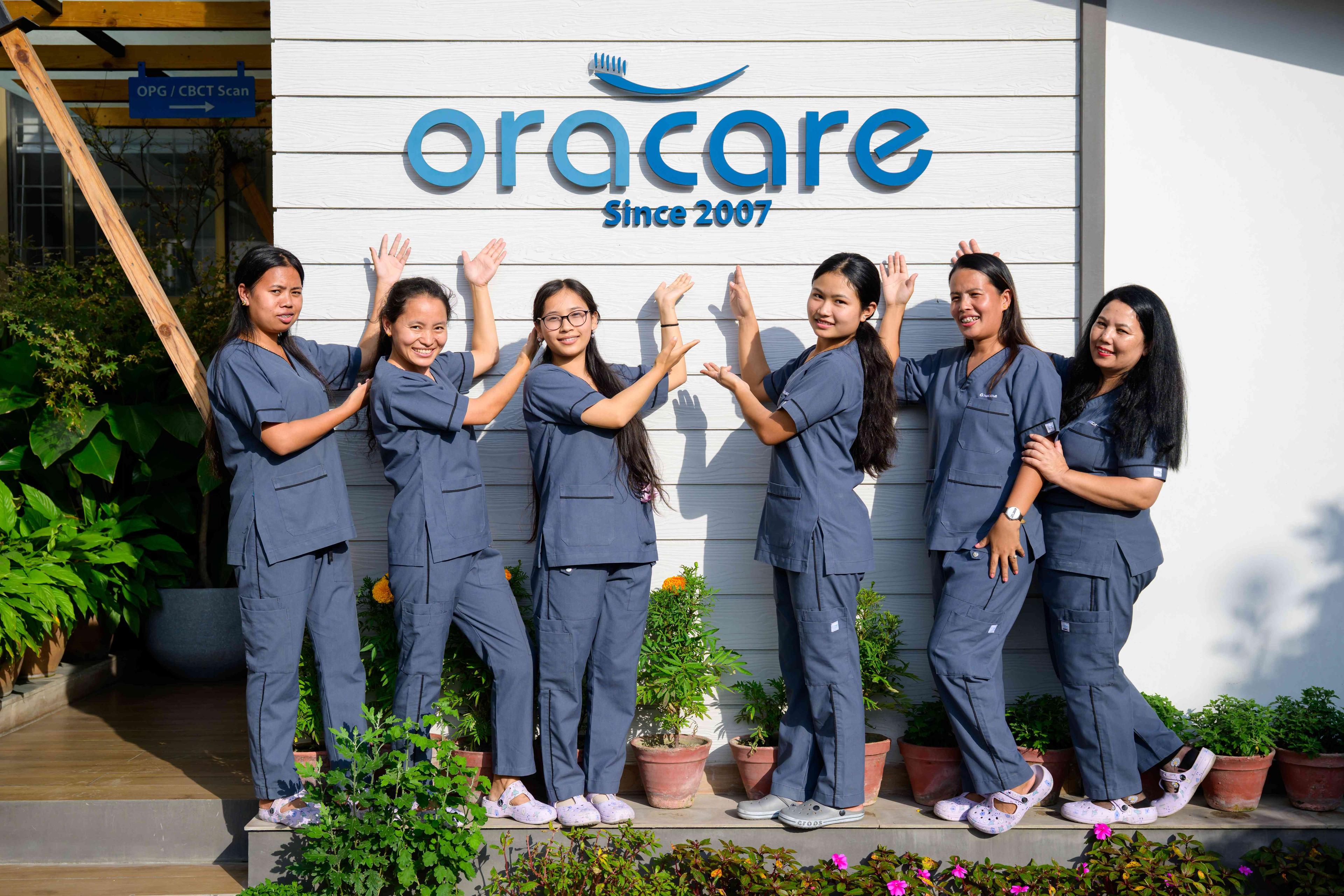 OraCare specialists discussing case